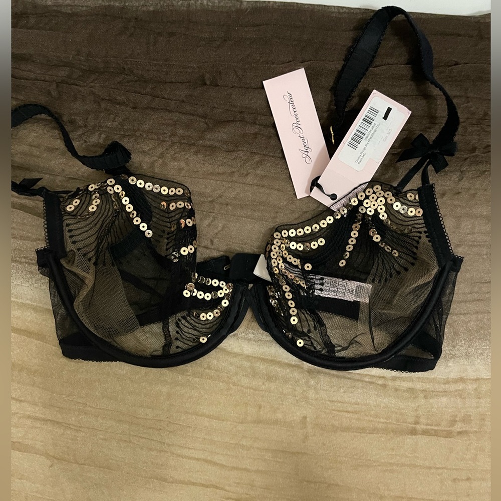 Agent provocateur Quinny Black bra 34D. BNWT